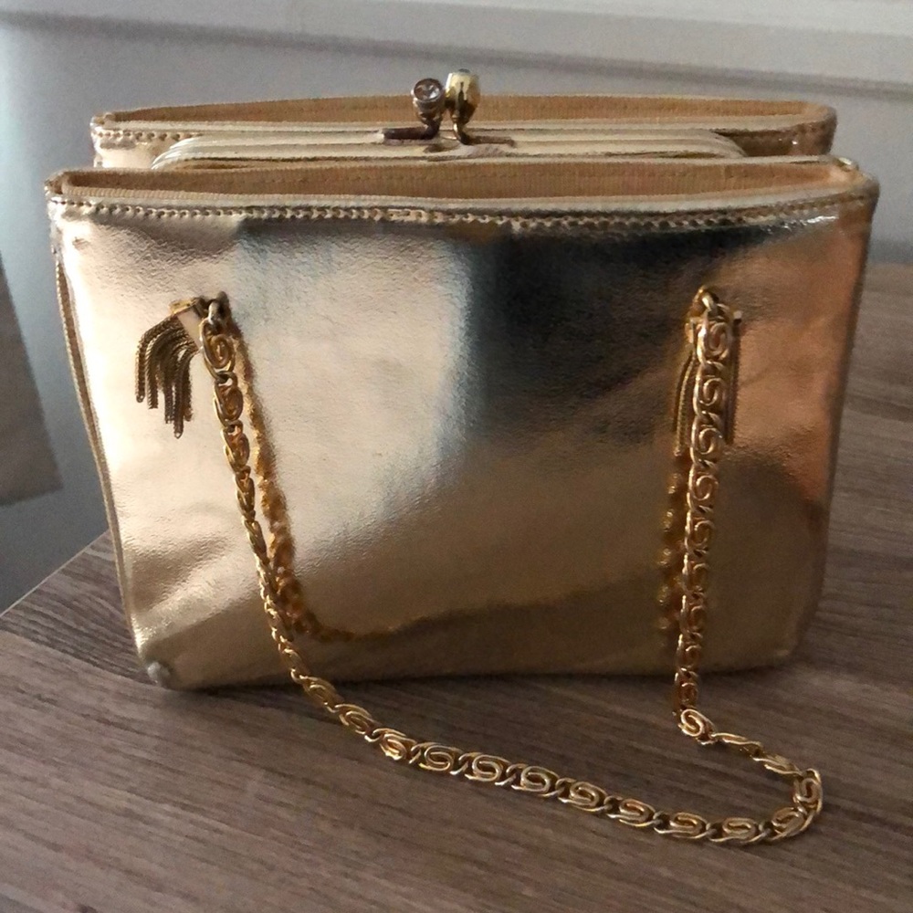 Gold Evening Bag - image 1